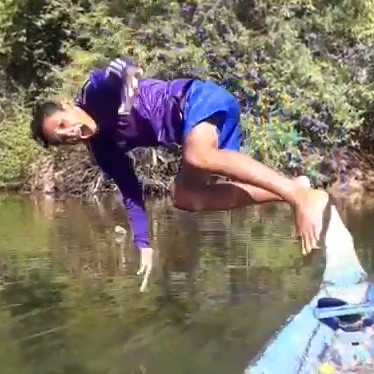 Canoe jump